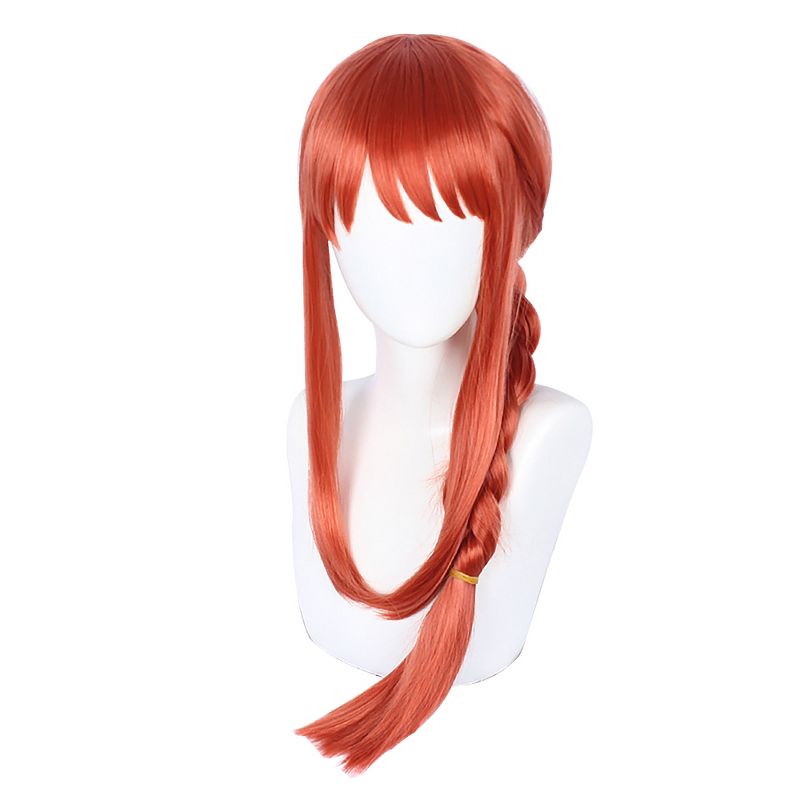 Unique Bargains Women's Wigs 28" Red with Wig Cap Long Hair, 1 of 7