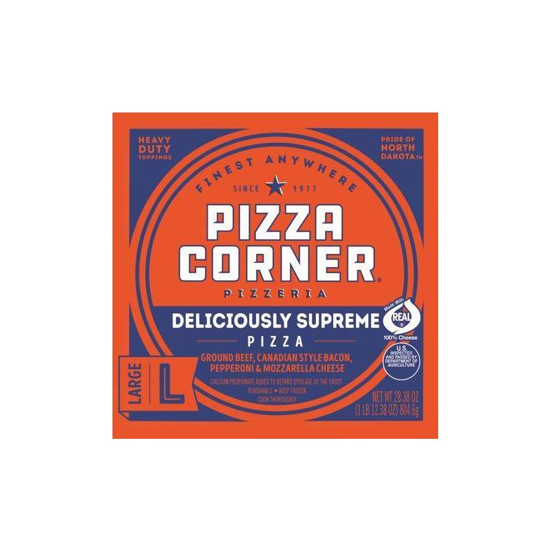 Pizza Corner Supreme Frozen Pizza - 28.38oz, 3 of 5