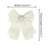 Elerevyo Women's Ribbon Brooch Necktie Pin Bow Tie with Pearl - 2 of 4