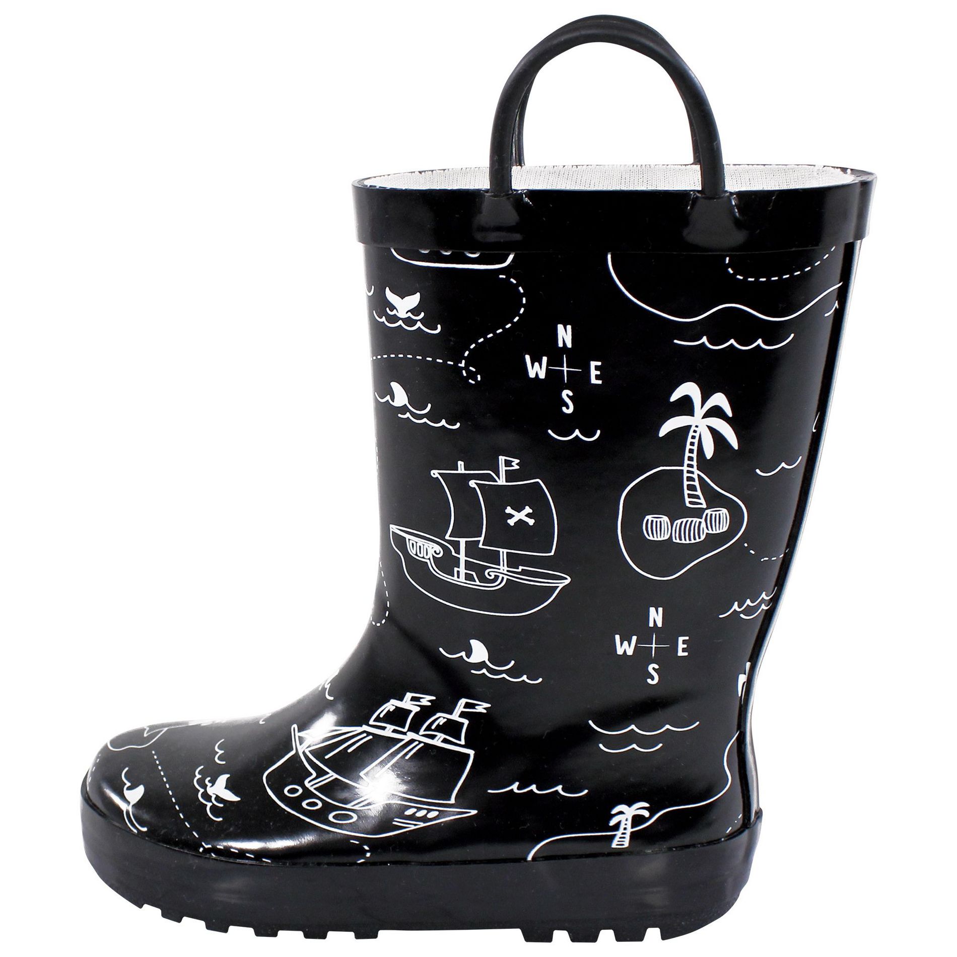 Hudson Baby Boys Rain Boots, Fun Pirate