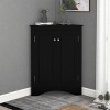 KWPZQEB Bathroom Floor Cabinet, Wooden Storage Organizer with Adjustable Shelves, Free-Standing Cupboard for Kitchen/Living Room/Bathroom - 2 of 4