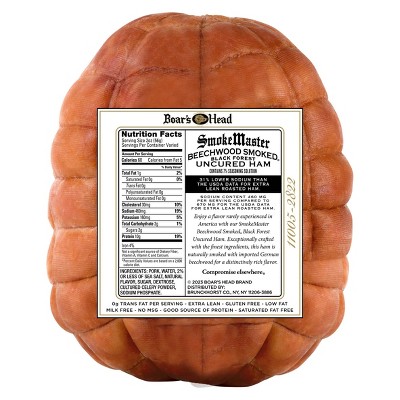 Boar's Head SmokeMaster Beechwood Smoked Black Forest Ham - Deli Fresh Sliced - price per lb