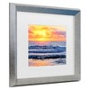 Trademark Fine Art - Beata Czyzowska Young Sunrise In My Square Matted Framed Art - 3 of 4