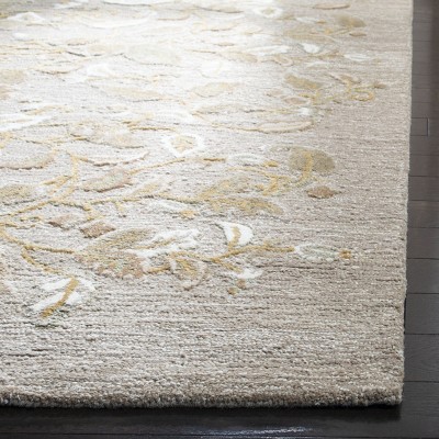 Gray Squirrel 2'3" x 10' Hand-Tufted Wool and Viscose Runner Rug
