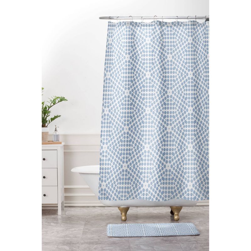Emmie K Spring Bloom Dot Pale Shower Curtain Blue - Deny Designs, 4 of 8