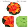 Unique Bargains Artificial Lotus Flower for Garden Ponds Pool Decoration 3 Pcs - 3 of 4