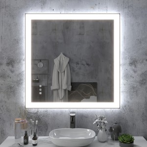 Black Framed LED Mirror - 1 of 4