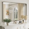 Apmir Rectangular Aluminum Alloy Framed and Tempered Glass Wall Bathroom Vanity Mirror in Matte Black/ Gold/ Silver/ Brown - 4 of 4