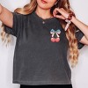 Simply Sage Market Patriotic Cherries Coquette Boxy Crop Top - 3 of 4