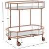 Silva 2 Tier Octagon Bar Cart - BCT8004 - Safavieh - 4 of 4