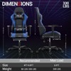 Bosmiller Reclining Gaming Chair with Footrest, Massage Racing Office Chair, PU Leather Computer Desk Chair with Head Pillow for Adults - 2 of 4