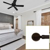Versailles Vivendi Ribbed Ball Steel Heavy Duty Curtain Rods for Windows Set ORB Brown - 4 of 4