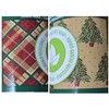 Double-Sided Roll KRAFT Christmas Gift Wrap 270 Sq. Ft. Total Christmas Plaid - 3 of 3