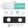 Unique Bargains Clean Dirty Sign Kitchen Non-Scratch Dishwasher Magnets - 2 of 4