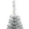 vidaXL Artificial Half Christmas Tree with Stand Silver 5 ft PET - 4 of 4