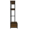 Metal Bookcase with Drawers, 3-Shelf Bookcase with LED, Display Stand for Living Room Home Office Entryway Bedroom - 4 of 4