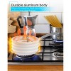 BLACK+DECKER 9-Piece Ceramic White Aluminum Cookware Set, Pots and Pans Set with Ceramic Non-Stick Coating - image 2 of 4