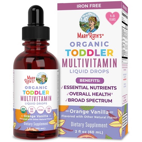 MaryRuth's Toddler Multivitamin Drops, Vanilla Orange, Org, 2 oz - image 1 of 4