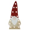 Northlight LED Lighted Battery Operated Wooden Santa Gnome Figurine - 16” - Warm White Lights - 2 of 4