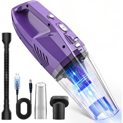 MAMNV Portable 6000Pa Cordless Handheld Vacuum Cleaner for Car, Rechargeable, Purple