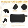 Unique Bargains Canvas Plain Zipper Toiletry Makeup Organizing Bags 8 Pcs - 2 of 4
