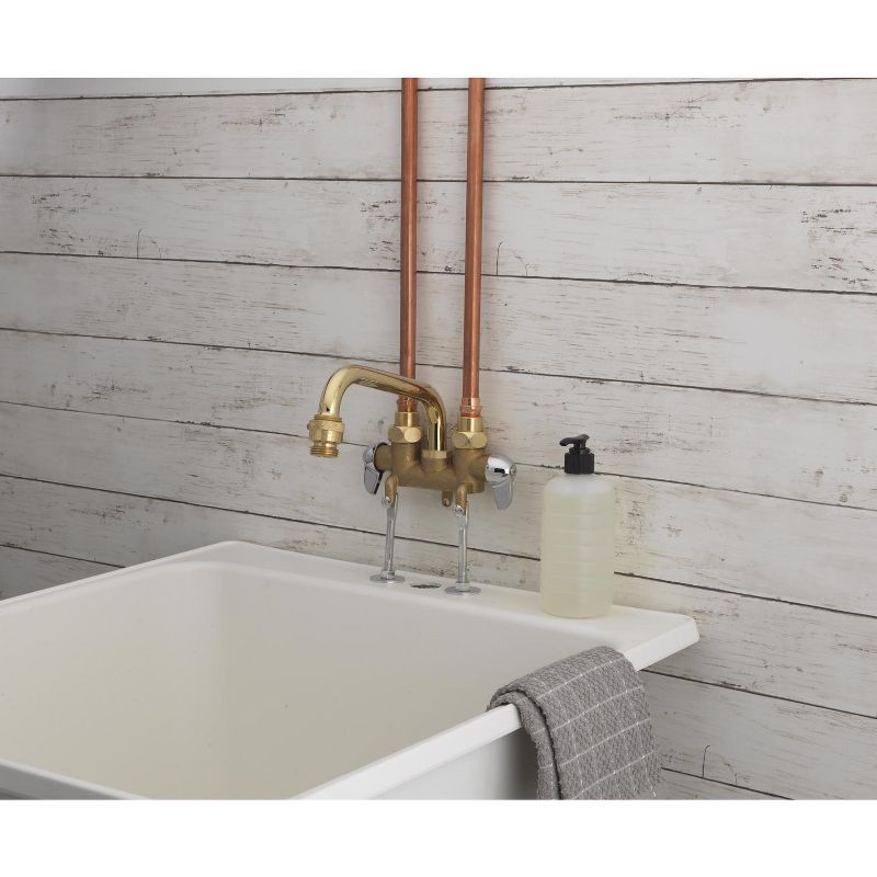 Homewerks Brass Two-Handle Bathroom Sink Faucet 3 3/8 in., 2 of 3