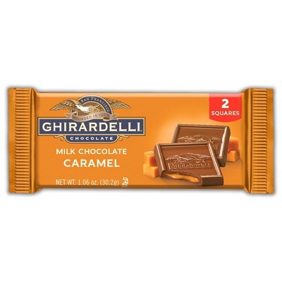 Ghirardelli 2-Square Bar Milk Chocolate with Caramel 1.06oz