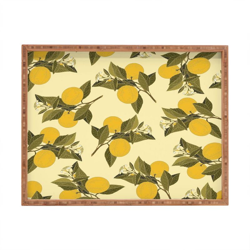 Iveta Abolina Alodie Lemons Rectangular Tray - Deny Designs, 1 of 3
