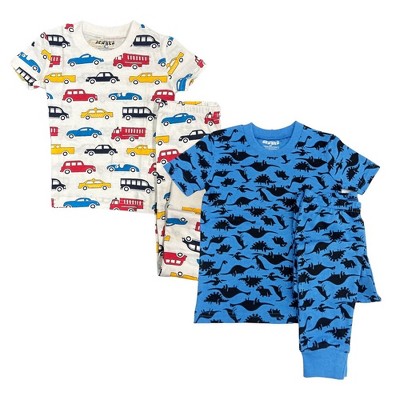 BenBen Dark Dinosaurs/Cars 2 Pack Shortsleeve Pajamas