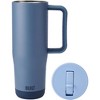 BUILT 40 Ounce Double Wall Stainless Steel Cascade Tumbler with Flip Up Straw Lid and Handle, Hot or Cold Tumbler - 2 of 4