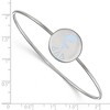 Black Bow Jewelry Sterling Silver Delta Delta Delta Greek Life Bangle Bracelet 7 Inch - 2 of 3