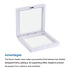 Unique Bargains Floating Frame Jewelry Display Box with Base 6 Pcs - 4 of 4