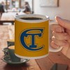 New York City College of Technology Secondary Logo Ceramic Coffee Mug Novelty Gift Mugs for Coffee Tea and Hot Drinks 11oz White - 4 of 4