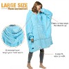 Catalonia Women’s Hoodie Sweatshirt Dress, Casual ¾ Sleeves Pullover Sweater with Kangaroo Pocket, Womens Summer Tops, One Size - 3 of 4