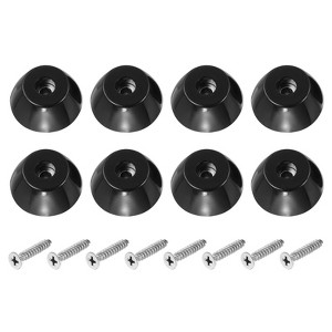 Unique Bargains Rubber Non Slip Shock Absorption Durable Furniture Pads Black - 1 of 4