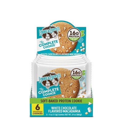Lenny & Larry's Complete Vegan Cookies - White Chocolate Flavored Macadamia - 4oz/6ct