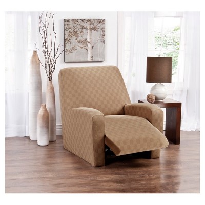 Beige Solid Recliner Slipcover - Madison Industries