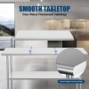 Standing Desk Industrial with Adjustable Undershelf and Heavy-Duty Surface for Commercial Kitchen 60in Wide-3irtyhousy - 2 of 4