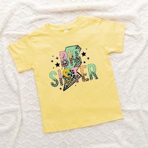 The Juniper Shop Big Sister Lightning Bolt Toddler Short Sleeve Tee - 1 of 2