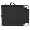 vidaXL Sunlounger Black Powder-coated aluminum Standard Foldable - 4 of 4