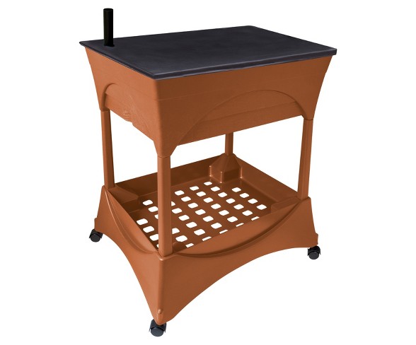 Rectangular Easy Pickers Raised Patio Garden Grow Box - Terra Cotta - Emsco