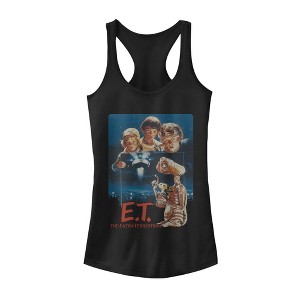 Juniors Womens E.T. the Extra-Terrestrial Retro Movie Poster Racerback Tank Top - 1 of 4