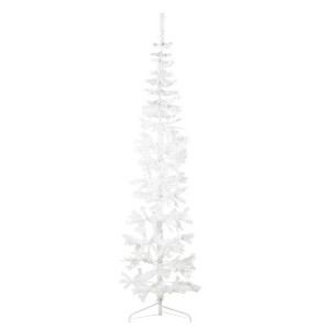 Aghana Digitals 210cm Half-Round White Slim PVC Christmas Tree with 290 Tips - Space-Saving - 1 of 4