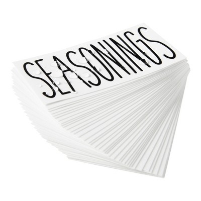 Talented Kitchen Talented Kitchen 8 Piece Metal Basket Labels Clip On Holders with 40 Labels, White Label Clips for Storage Bins