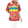 LA LEELA Hawaiian Shirts Womens Casual Summer Beach Party Blouse Shirt Short Sleeve Vacation Button Up Dress Tops Tee Shirts Blouses - 2 of 4