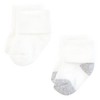 Hudson Baby Unisex Cotton Rich Newborn and Terry Socks, Neutral Heel Toe - 3 of 4
