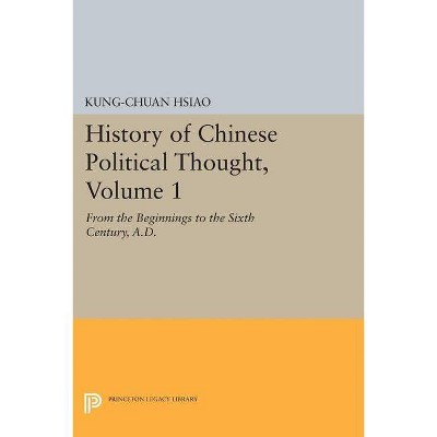 History of Chinese Political Thought, Volume 1 - by  Kung-Chuan Hsiao (Paperback)