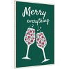 Amanti Art 23"x33" Merry Everything by Emelie Maria Framed Canvas Wall Art Print - 2 of 4