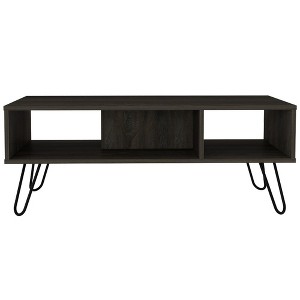 NicBex 39.8 Inch Rectangle Coffee Table with Open Shelves,Modern Center Table for Living Room,Bedroom - 1 of 4