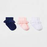 Toddler Girls' Solid Dress Socks - Cat & Jack™